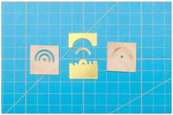 Halbring ausgeschnitten