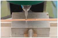 gefräste Führung für die Mittelklampe