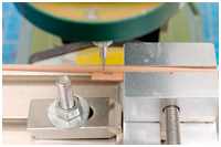 gefräste Führung für die Mittelklampe