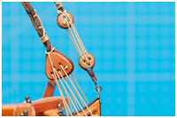 Grummetstropp am Borgstag