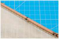 Gaffelsegel mit Marlschlag