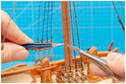 Fadenreste abschneiden