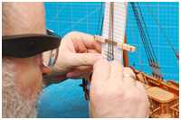 Webeleinen der Statenjacht Fredericus