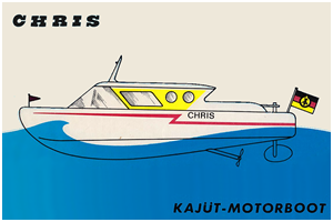 Kajütmotorboot Chris Baujahr ca. 1979 - 1:20