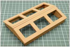 Wasserrinne an Oberlichtern