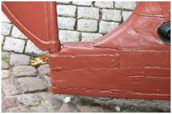 Ruderhacke beim Original