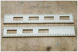 Nietimitationen bei kleinen Maßstäben