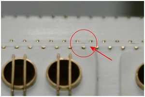 Nietimitationen bei kleinen Maßstäben