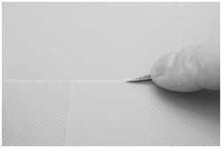 Imitation von Schweißnähten