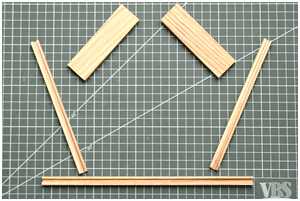 Imitation von Vollholzspanten