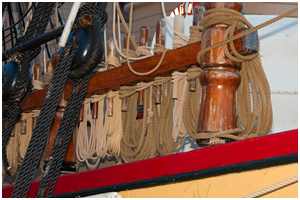 unterschiedliche Farbtöne auf der HMS Bounty