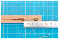 Taljereep lösen, Want entspannt sich, die Differenz des jetzigen zum ursprünglichen Abstand ist das Reck des Seils