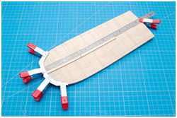 Decksplanken aufbügeln