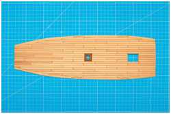 Decksplanken aufbügeln