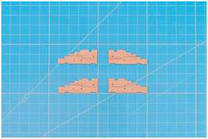 mehrteilige Lafettenwangen