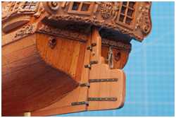 einfache Sorgleine, außen an einem Ring belegt