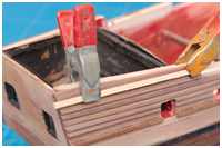 Klinkerbeplankung von Aufbauten