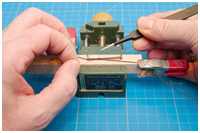 Blockpaare an Rundhölzern