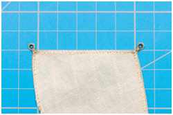 Segel mit Liektau einfassen