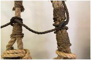 einfacher Webelein bei der Fregatte L'Hermione (Bild: Dr. Lars Scharff, www.modellmarine.de)