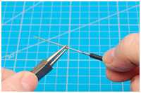 Bohrung mit Reibahle erweitern