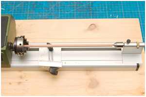 Spitzenweite der Drechselbank verlängern