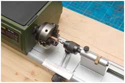 Spitzenweite der Drechselbank verlängern