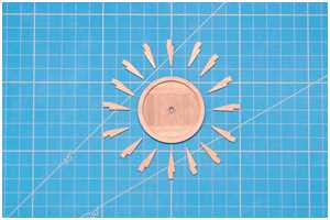 Details im Kreis kleben