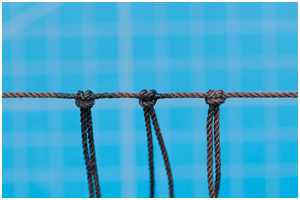 Taue und Knoten mit Sekundenkleber fixieren