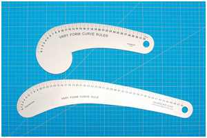 große Stofflineale aus Metall