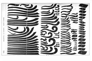 Copenhagen Ship Curves, Keuffel & Esser, NY, 1883 (Bild: https://babel.hathitrust.org/cgi/pt?id=uiug.30112068205878&view=1up&seq=192)