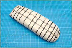 Farbmarkierungen als Schleifhilfe