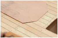 Farbmarkierungen als Schleifhilfe