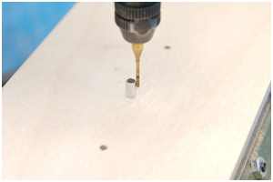 Arbeitstisch mit Fräsanschlag