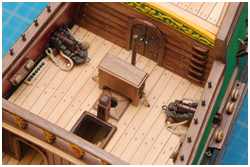 Kopfplatte eines Kompasshäuschen