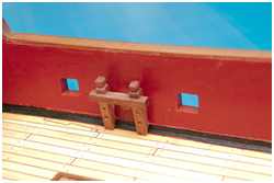 Kerbung an Holzstützen